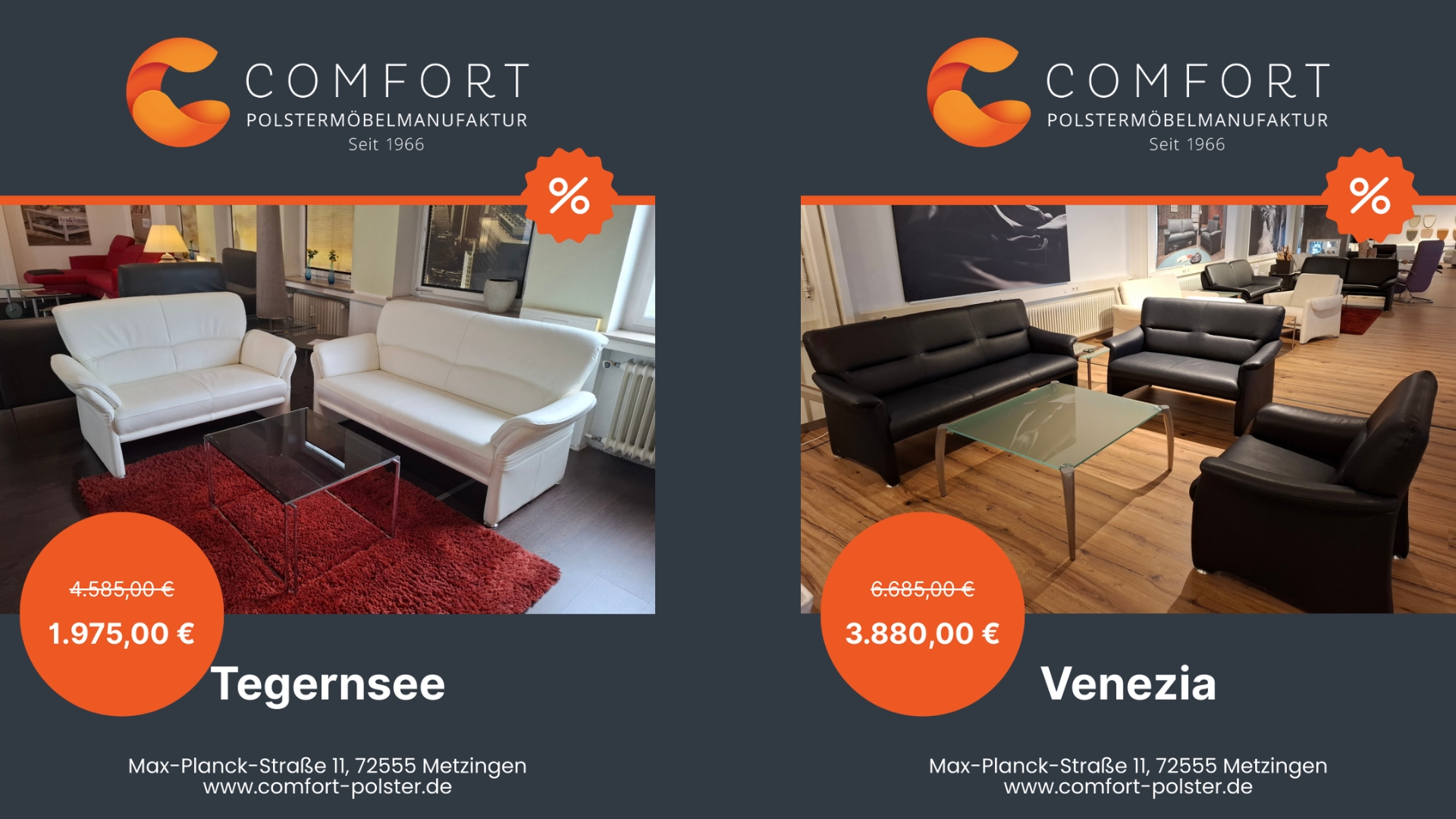 Sale Modelle Tegernsee und Venezia