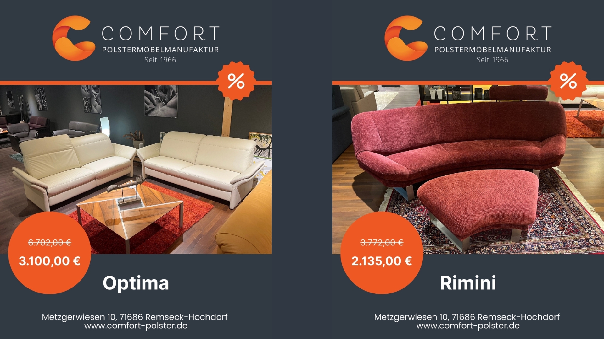 Sale Modelle Optima und Rimini