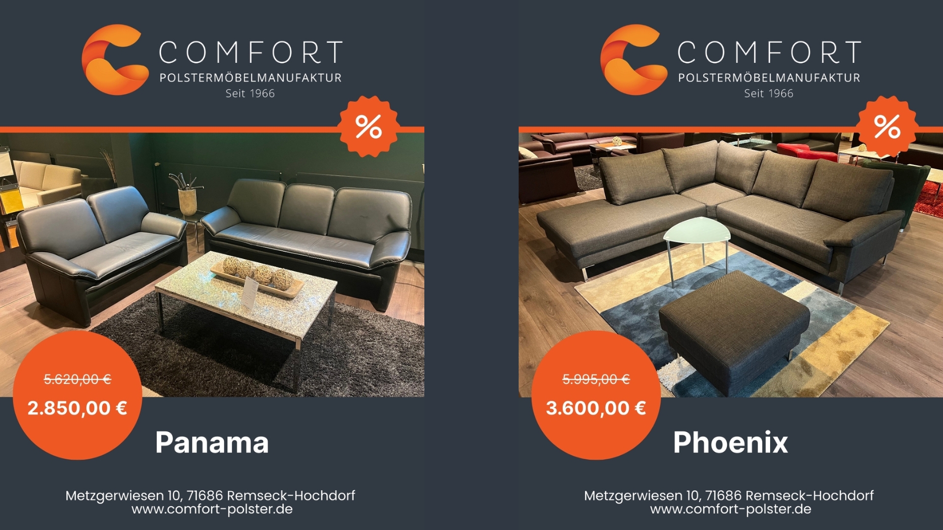 Sale Modelle Panama und Phoenix