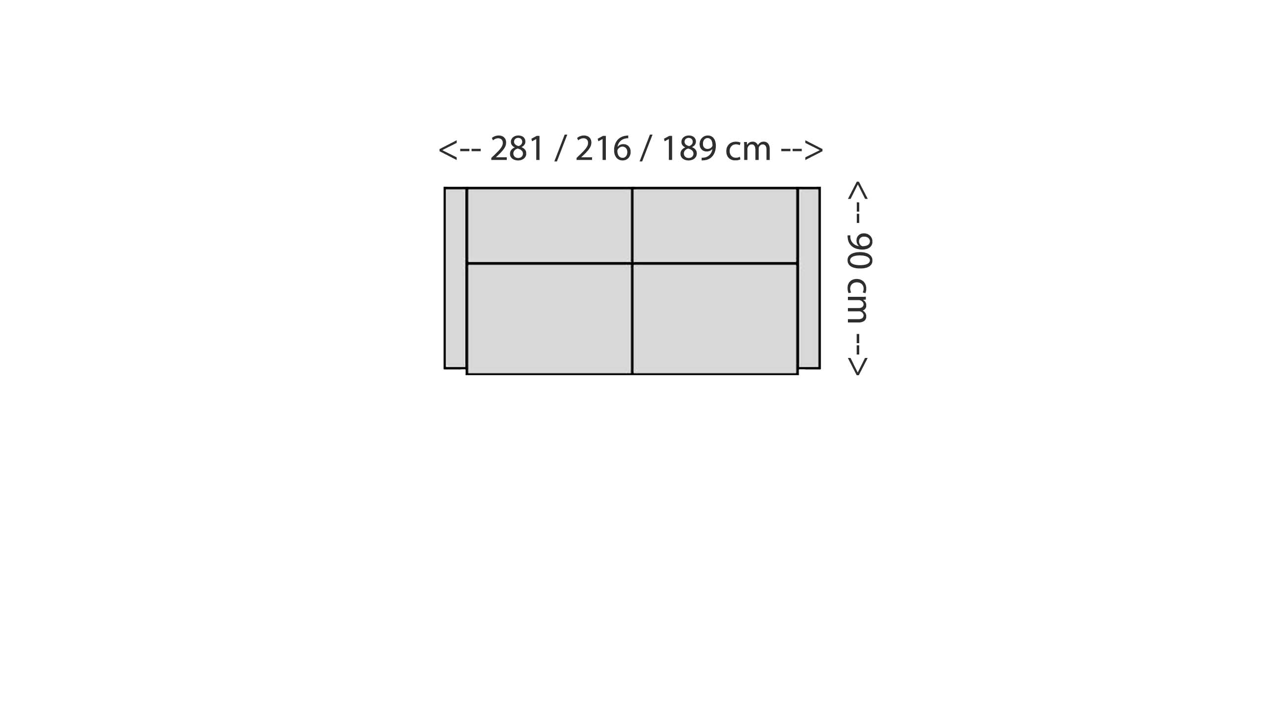 Cassis 2,5-Sitzer Skizze